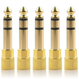 6.35mm Male to 3.5mm Female Stereo Audio Adapter Gold Plated