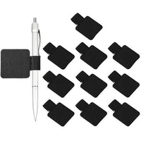 10 Pack Self Adhesive Leather Pen Loop Pen Holder Pencil Clip with Elastic