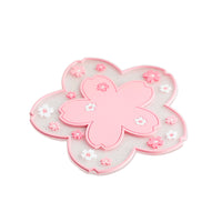 4 Pack Sakura Shaped Drinks Coasters Coffee Cup Mats Insulation Pads