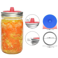 5Pcs Silicone Fermentation Lids For Wide Mouth Mason Jar Bottle Kitchen Tool 70mm