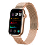 HD Touch Screen Smart Watch Sports Heart Rate Blood Pressure Blood Oxygen Monitoring-Gold