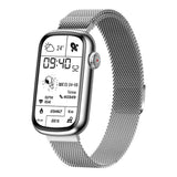 HD Touch Screen Smart Watch Sports Heart Rate Blood Pressure Blood Oxygen Monitoring-Silver