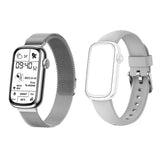 HD Touch Screen Smart Watch Sports Heart Rate Blood Pressure Blood Oxygen Monitoring-Silver