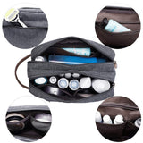 Large Capacity Travel Toiletry Bag Cosmetic Bags-Grey