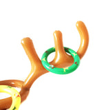 Inflatable Antler Reindeer Hat Ring Toss Game