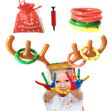 Inflatable Antler Reindeer Hat Ring Toss Game