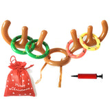 Inflatable Antler Reindeer Hat Ring Toss Game