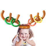 Inflatable Antler Reindeer Hat Ring Toss Game