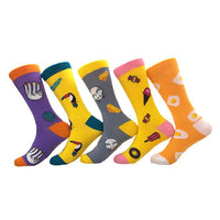 5 Pairs of Women Novelty Socks Fruit Pattern Socks Set-Animals