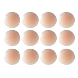 6 Pairs of Reusable Women's Nipple Covers Nipple Covering Stickers-Round Shape