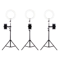 6 inch LED Ring Light with Tripod Stand Mini LED Camera Light Circle LED Lamp Phone Selfie with Cell Phone Holder