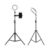 6 inch LED Ring Light with Tripod Stand Mini LED Camera Light Circle LED Lamp Phone Selfie with Cell Phone Holder