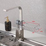 2 X Kitchen Stainless Steel Faucet Storage Racks Sponge Sink Caddy Holders