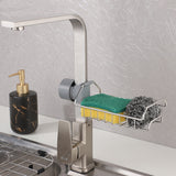 2 X Kitchen Stainless Steel Faucet Storage Racks Sponge Sink Caddy Holders