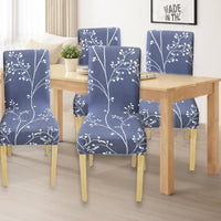 Stretch Printed Chair Covers Removable Soft Dining Chair Protector Dining Chair Slipcovers for Home Kitchen Hotel Party Wedding Dining Room