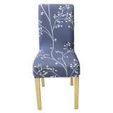 Stretch Printed Chair Covers Removable Soft Dining Chair Protector Dining Chair Slipcovers for Home Kitchen Hotel Party Wedding Dining Room