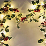 2m 20LED Battery Operated Christmas Berry Garland String Light