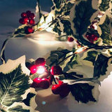 2m 20LED Battery Operated Christmas Berry Garland String Light