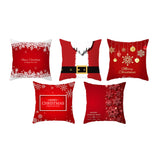 2 Pcs Christmas Decorative Square Pillow Case