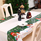 2 Pcs Waterproof Oil-Proof Plastic Christmas Table Cover