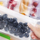 5X Reusable Food Storage Bags Double Ziplock Leakproof Sandwich Bag Fruit Vegetables Storage Pouch