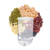 2Pcs Wall Mount Cereal Dispenser Dry Food Storage Box Kitchen Container Grain Organizer