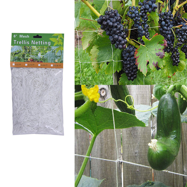 15/30 FT Vegetable Flower Vine Plant Climbing Net Garden Cucumber Trellis Netting
