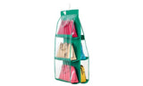 6-Pocket Shelf Bags Handbags Hanging Organizer Storage Closet Rack Hanger