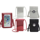 Women Touchable PU Leather Phone Bag Crossbody Phone Purse