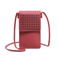 Women Touchable PU Leather Phone Bag Crossbody Phone Purse