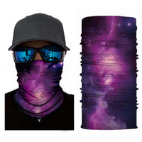 Galaxy Printed Reusable Cycling Masks Scarfs Windproof UV resistance Outdoor Sport Face Neck Masks