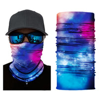 Galaxy Printed Reusable Cycling Masks Scarfs Windproof UV resistance Outdoor Sport Face Neck Masks