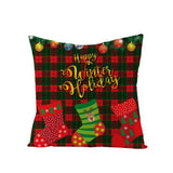 2Pcs Christmas Cotton Linen Pillow Covers