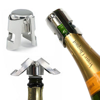 4pcs Stainless Steel Wine Bottle Stopper Champagne Stopper Bubble Fizzy Bottles