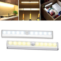 3pcs Motion Sensor Closet Lights Cordless Under Cabinet Lighting Bars