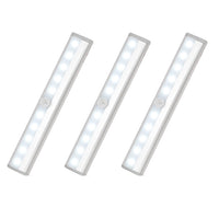 3pcs Motion Sensor Closet Lights Cordless Under Cabinet Lighting Bars