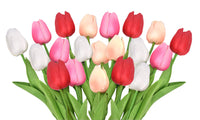 20Pcs or 40Pcs Artificial Tulip Flower Bouquet Home Decoration Photography Prop