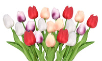 20Pcs or 40Pcs Artificial Tulip Flower Bouquet Home Decoration Photography Prop