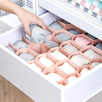 12-Pieces Drawer Divider Organizer Undergarment Sock Storage Holder