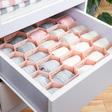 12-Pieces Drawer Divider Organizer Undergarment Sock Storage Holder