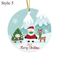 2pcs Christmas Tree Ceramic Ornaments Christmas Tree Decoration Christmas Pendant