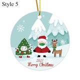 2pcs Christmas Tree Ceramic Ornaments Christmas Tree Decoration Christmas Pendant