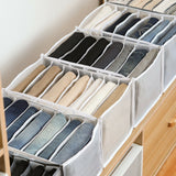 2 Pack Pants Drawer Organizer Divider Mesh Storage Bag Pants Drawer Organizer - Black