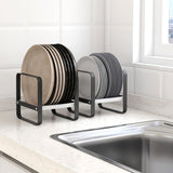 1pc Kitchen Cabinet Plates Dishes Organizer Carbon Steel Plate Holders