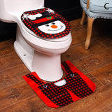 Two Piece Christmas Toilet Decoration Set