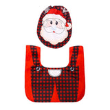 Two Piece Christmas Toilet Decoration Set