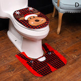 Two Piece Christmas Toilet Decoration Set