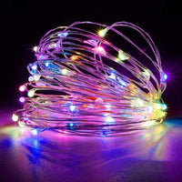 3M Christmas Rainbow LED Curtain Lights Remote Control String Lights