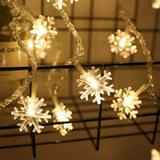 3M LED Christmas Snowflake String Lights Fairy Lights Home Decoration