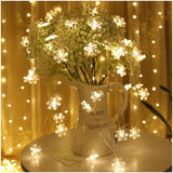 3M LED Christmas Snowflake String Lights Fairy Lights Home Decoration